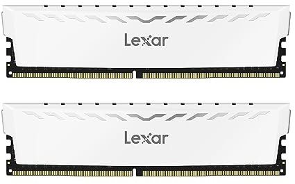 Lexar THOR RAM DDR4 16GB Kit (8GB x 2) 3600 MHz, DRAM 288-Pin UDIMM PC Memoria, XMP 2.0 di alte Prestazioni per PC/Computer, CL18-22-22-42, (LD4BU008G-R3600GDWG)
