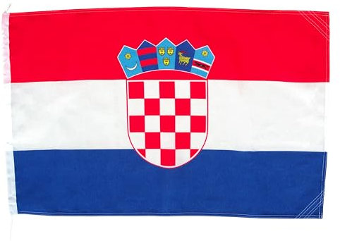Netflags Flagge Kroatien 150 x 250 cm Schiffsflagge mit 160 g/qm Stoffgewicht