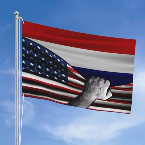 Bandera De Estados Unidos Y Bandera De Holanda 90X150Cm Bandera Pirata Con 2 Ojales Bandera De Vacación Personalizado Bandera De Brisa Decorativa Para Festivales Patio Navidad