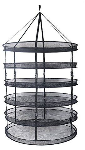 Plant Dryer Net 6-Layer Mesh Hanging Herb Drying Rack Hydroponic Plants Growing Dry Net (6)