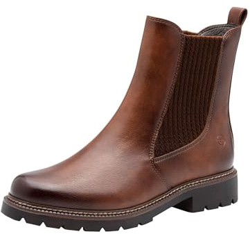 Tamaris Bottines Chelsea pour femme, cognac, taille 38 EU, cognac, 38 EU