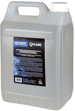 Líquido para máquina de humo QFlash smoke high density 5L: Humo intenso para efectos impactantes