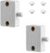 Tabanzhe Cupboard Door Switch-2 Pack Cupboard Door Light Switch 1A 250V Auto Light Control Switch Push to Break Light Door Switch for Cabinet Wardrobe Doors(White)