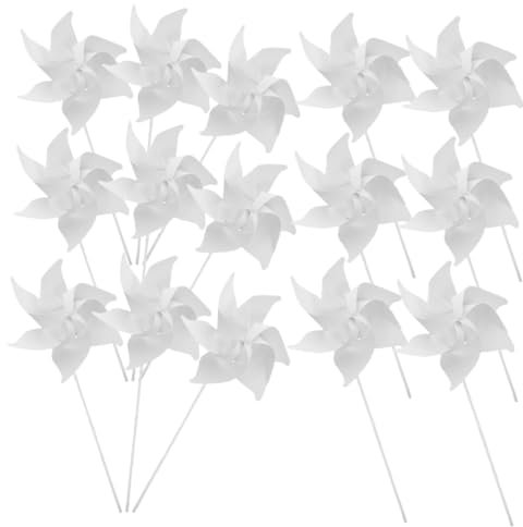 CIYODO 20piezas Molino De Viento De Papel para Dibujar De Molinetes Sin Terminar para Manualidades Juguetes Aire Actividad De Fiesta De Cumpleaños