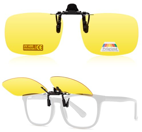 Epavouos Clip-On Polarisiert Sonnenbrille UV400 Schutz Ideal für alle Outdoor-Aktivitäten