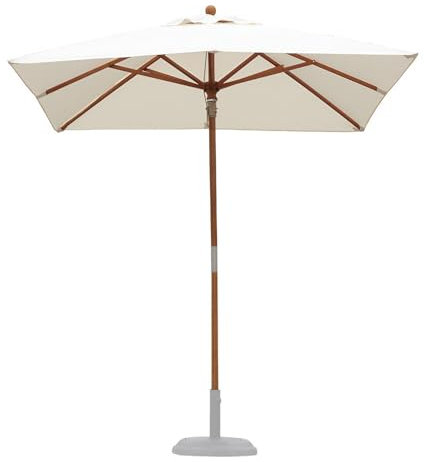 Parasol de Jardin 200 x 200 cm avec Poulie élévatrice, Parasol de Table d'extérieur avec 8 Baleines Robustes, Parasol Robuste pour Jardin,Piscine,Terrasse(Khaki)