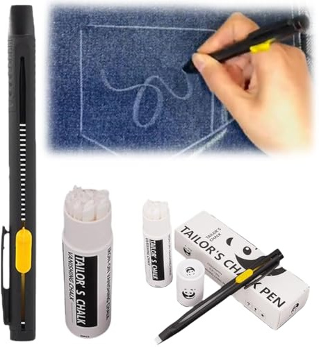 Wärmelöschbarer Stoffmarker zum Nähen, Sticken, Quilten, 2025 Neue waschbare austauschbare Nachfüll-Stoffmarker, radierbare austauschbare Nachfüllmarker für Baumwolle, Strickstoffe, DIY-Nähwerkzeuge