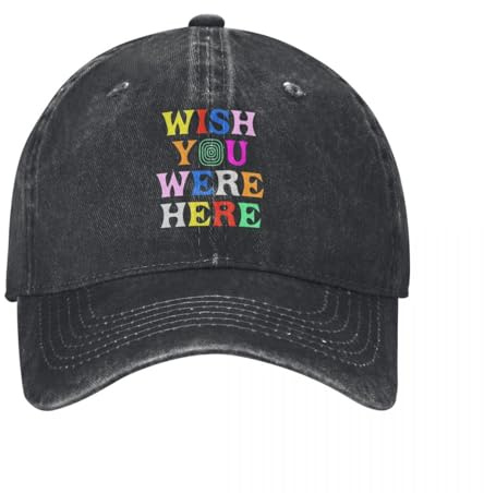 GZMQMOKD Gorra de béisbol para Hombre Wish You were Here Astroworld Cactus-Jack Gorras de béisbol Vintage Divejeneo Desgastado Sombreros de Golf Unisex para Correr al Aire Libre Gorra Regalo