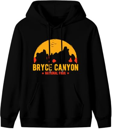 EUAITUEN Men's hoodie Sweatshirt,Bryce Canyon National Park,Functional Neck Drawcord Fit Pullover for Streetwear