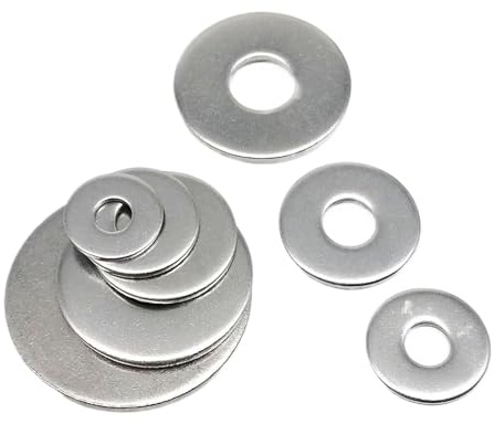 CSFFA Arandelas planas de gran tamaño, de acero inoxidable 316, tamaño grande, anchas, GB96 A4, 2/10/50/100 unidades, M2.5, M3, M4, M5, M6, M8, M10, M12, M14, M16.(100pcs M3)