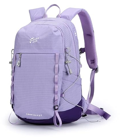 Waniki 25L Wanderrucksack Damen Herren Reiserucksack Wasserdicht Rucksack | Leicht Tagesrucksack mit Brustgurt und 3D Air Mesh Rückenbelüftung für Wandern Radfahren Klettern Camping Sport Reis