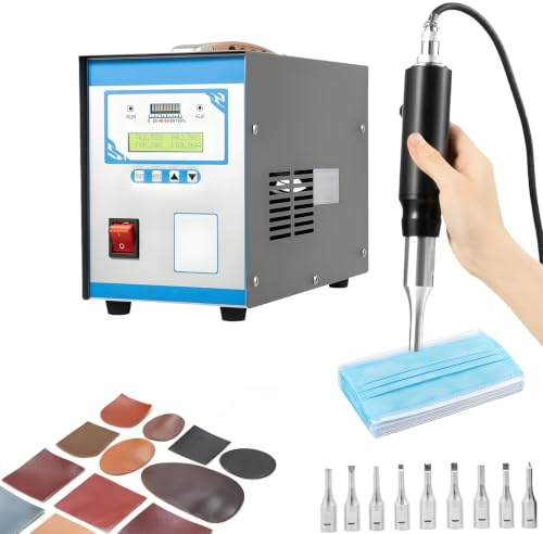 Saldatore ad ultrasuoni for plastica, saldatrice a punti portatile ad ultrasuoni da 28 KHz 700 W, tempo di saldatura: 0,01-9,99 s, for elettronica, riparazioni auto e artigianato