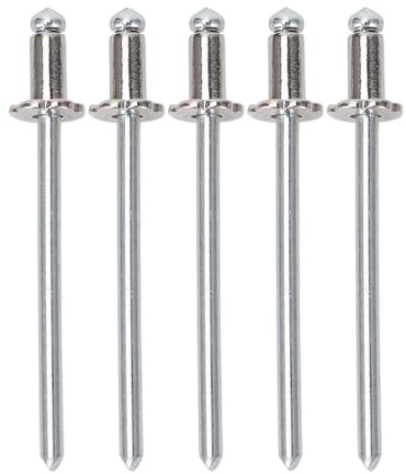 CHICIRIS 4 Remaches de Roseta de aluminio. (SILVER)