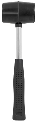 DEKTON DT10210 Rubber Mallet, Steel Handle, Anti Slip Grip, 8oz