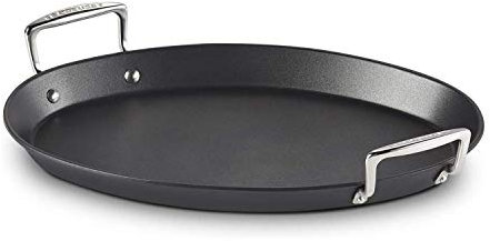 LE CREUSET Toughened Non-Stick Oval Fish Pan, Ø 40cm, Black, 967006010