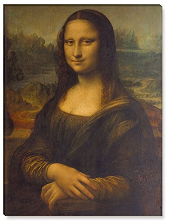 Wandkings Leinwandbilder von Leonardo da Vinci - Wähle ein Motiv & Größe: Mona Lisa - 30 x 40 cm
