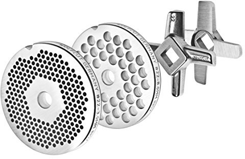 Tamices Juego para picar carne tamaños 22/3 mm de 8 mm y un cuchillo de cruz