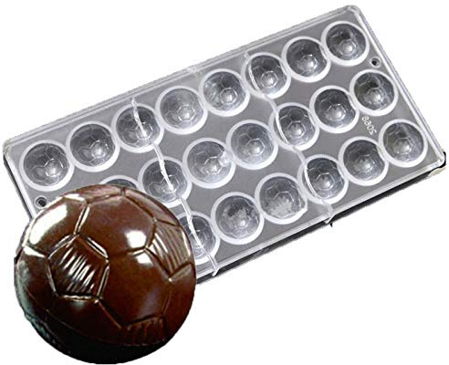 DUBENS Fußball geformt Polycarbonat Schokolade Bar Form PC Form klar Hartplastik Candy Form Form