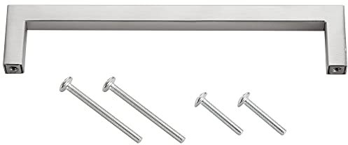 Stahlia Möbelgriff Edelstahl 128mm Lochabstand Schrankgriffe Edelstahl gebürstet Küchengriffe Schubladengriffe Griffe Möbel Griffe für Küchenschränke