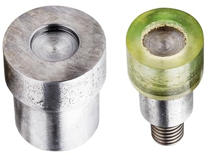 Trimming Shop 5mm Double Cap Rivets Die for Universal Green Hand Press Machine, Fixing and Fastening Clothes, Fabrics, Leather, Arts Crafts, DIY Projects, Leathercrafts