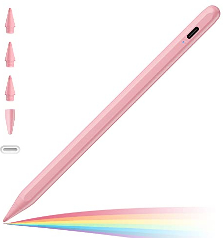 Cisteen Stift für iPad 2025-2018 mit Handflächenabweisung & Neigungssensor, Pencil für iPad 10/9/8/7/6,11. A16, Air 11/13 M2/M3,Pro 11/13 M4/M5,Mini 7/6/5,Air 5/4/3,Pro 12.9