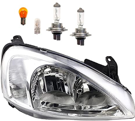 Johns, Scheinwerfer passend für Opel Corsa C -3 mit Leuchtmitteln H7/H7 System Valeo rechts