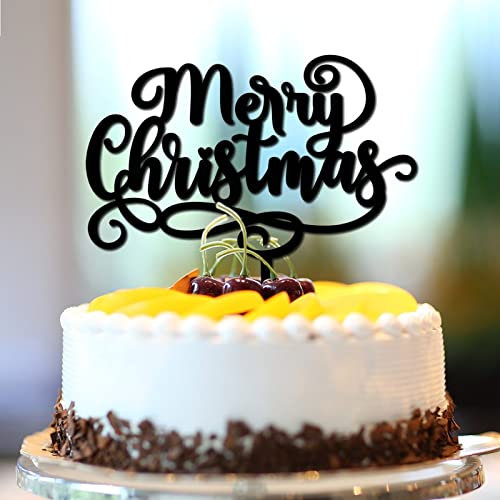 Merry Christmas Happy Birthday Kuchenaufsatz Weihnachten Thema Urlaub Weihnachten Kuchenaufsatz für Valentinstag Jubiläum Essen Picks Kuchen Dekorationen Personalisiert Weihnachtsmann Baum Acryl