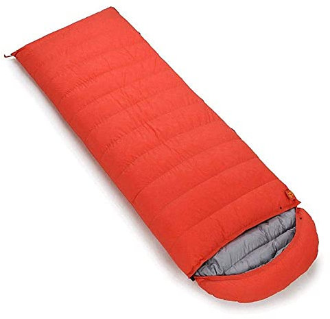Schlafsack Vier-Jahreszeiten-Daunenschlafsack für den Außenbereich, ultraleichter Schlafsack, Kompressionssack (Lila400) (Orange400)