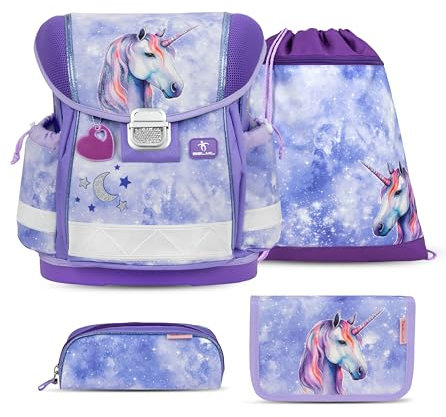 Belmil Classy Schulranzen Set 4 - teilig (403-13/AG/S) (Mistyc Luna)