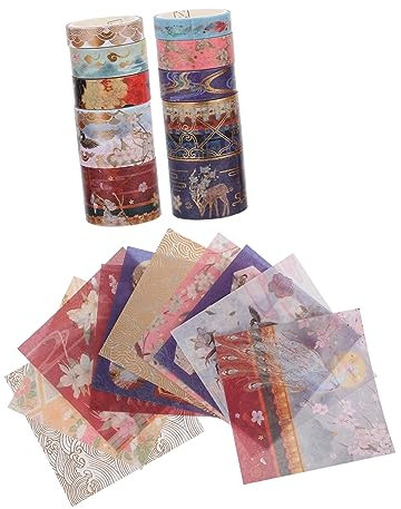 LALAFINA Kreativpapierband Mit Blättern Aufklebern Dekoratives Washi-tape Für Scrapbooking Und Diy-projekte Papierband Für Notizbücher Und Schreibwaren