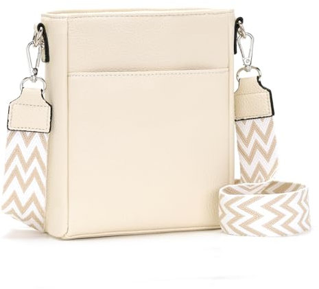 SOGYECS Crossbody Bag Damen Umhängetasche Damen Kleine Handtasche Damen Handytasche Zum Umhängen Bags for Women Beige