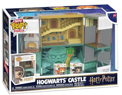 Funko Bitty Boxes: Harry Potter - Hogwarts with Harry and Ron | Offizielles Fantasy Merch - Spielzeug zum Sammeln - Geschenkidee zum Geburtstag für Fans und Sammler