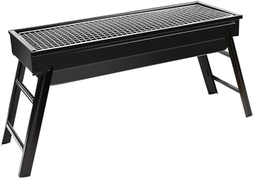 Parrilla de Gas, Parrilla para Barbacoa, Parrilla de Barbacoa Plegable portátil para Exteriores, Parrilla de carbón para el hogar, Estufa para Barbacoa de Camping, Estante para Barbacoa, min