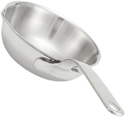 AUTSUPPL Petite Casserole Inox 12 Cm Bec Verseur Acier Inoxydable Multifonction Résistance Haute Température Pour Cuisson, Famille, La Cuisine Et Voyage,