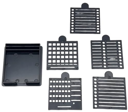 Caja organizadora de plantillas de papel ABS 5 en 1 para planificación diaria, oficina, escuela, accesorios, contenedor de notas