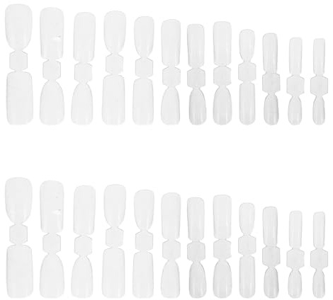 BELLIFFY 120 Unidades Moldes para Uñas Extensión Doble Función Transparentes Plásticos Resistentes Formas Completas para Manicura Profesional y Principiantes sin Necesidad de Papel