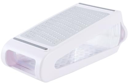 Gutol Rallador de queso con caja contenedor, rallador de mano para cocina, acero inoxidable para queso y chocolate