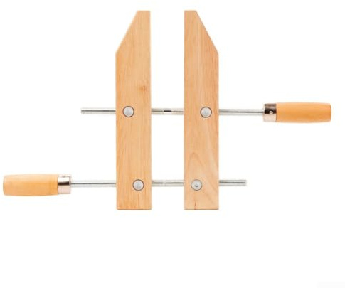 QuivyLivy Morsetto a vite in legno per precisione per la lavorazione del legno con ganasce non marcanti e ghiera in acciaio rinforzato maniglie per un migliore controllo (25,4 cm)