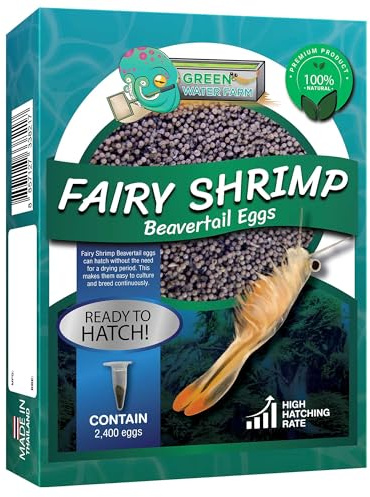 Greenwaterfarm [Fairy Shrimp Beavertail ägg] tallfötter Beavertail ägg; levande fiskfoder för kläckning, lämplig för foder för stridskap