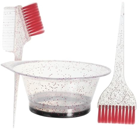 JECOMPRIS Cuenco y Pincel para Teñir Cabello Diseño Engrosado para Mezcla Fácil de Tinte, Kit para Tratamientos Capilares en Salones y Uso Personal