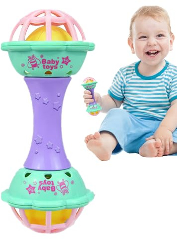 Sonajeros para bebés - 6x15,1 cm Juguetes para la dentición de niños pequeños | Juguetes sensoriales agitadores de mano | Sonajero Multifuncional Bebé Niños Niñas | Juguets seguros para la coordinaci