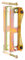 Alberts 412104 Gâche pour boîtiers de serrure | galvanisée | hauteur:188 mm | Profondeur:40 mm