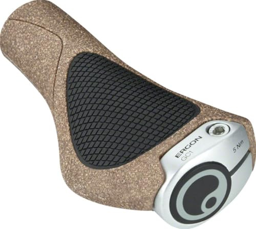 Ergon – GC1 Fahrradgriff | Trekking, Touring | Regular | Small | Biokork
