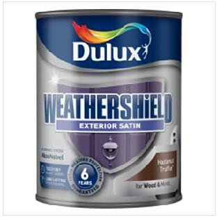 Dulux Weathershield Quick Dry Satin 750ml Hazelnut Truffle