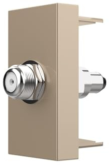 Livolo - Interruptor de luz táctil de cristal, interruptor inalámbrico, enchufe, etc., color dorado (módulo: lata de satélite 1/2 – 13)