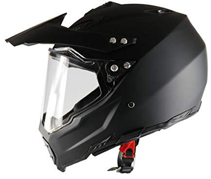 Casco Motocross Downhill Enduro con Doppia Visiera, Casco Integrale Dual Sport Touring/Adventure Donna e Uomo DOT Omologato