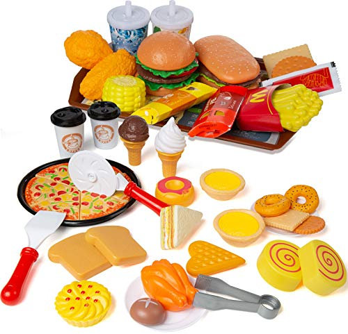 Czemo Spielzeug Essen Spielzeug Lebensmittel Mit Kinderspielzeug Küchenspielzeug EIN Puzzlespielset Für Kinder Ab DREI Jahren