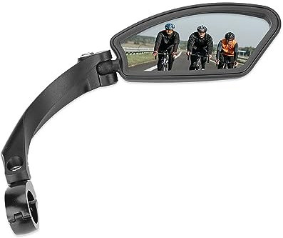 Bike Rearview Mirror, Bike Mirrors Handlebar Rearview Mirror, 360° Adjustable Bar End Mirrors Bicycle, for 21-26mm Diameter Handle, HF-MR080L(Left Rear View Mirror)(Right rearview mirror (HF-MR080R))