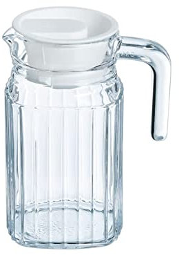 Bottiglia di succo Materiale acrilico Bottiglia d'acqua a strisce trasparenti Elegante brocche di plastica riutilizzabili per succhi di frutta frullati tè latte Kombucha bevande fatte in casa