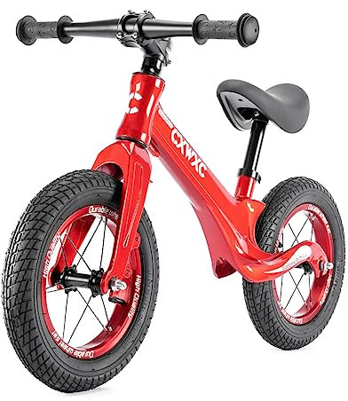 CXWXC Laufrad ab 2 Jahre Einzigartiger Magnesiumlegierung 12 Zoll Kinder Laufrad Tragfähigkeit von 30 kg Laufräder für 24-60 Monate Balance Bike
